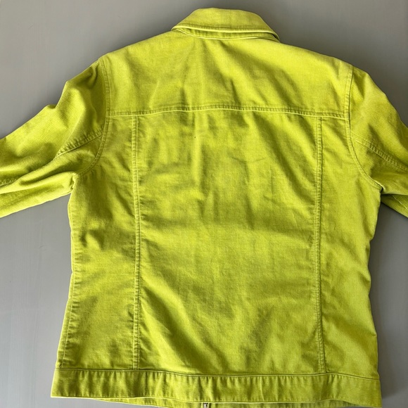 Lime Green Corduroy Jones NY Signature Jacket - Picture 2 of 2